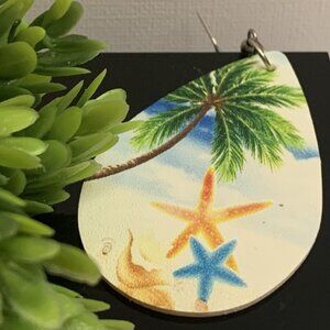 Palm Tree Earring, Tree Earring, Beach Earring, Starfish Earring, Gift Idea